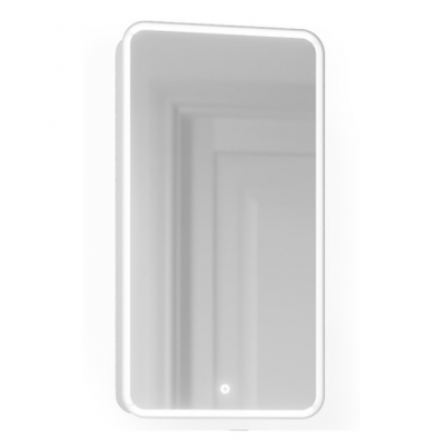 Зеркало-шкаф Jorno Pastel 46 французский серый с подсветкой